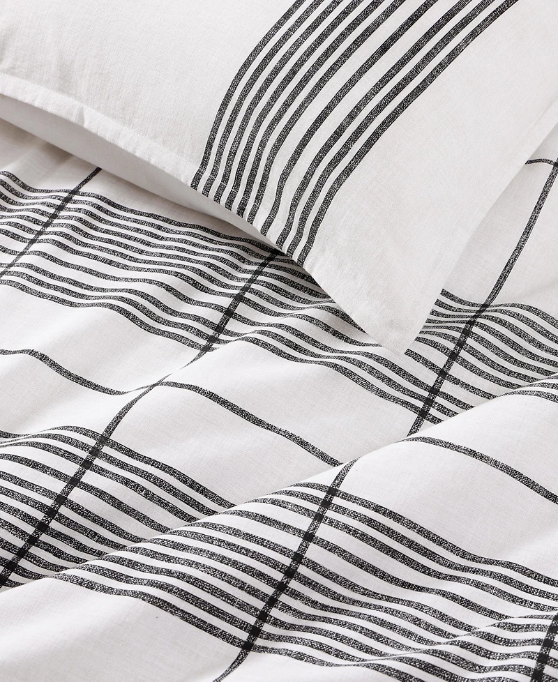 Tommy Hilfiger Brooklyn Heights Stripe Cotton -Pc. Duvet Cover Set
