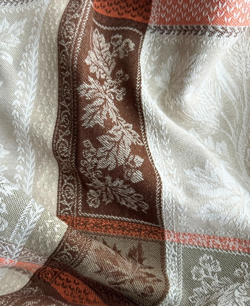 Elrene Windswept Harvest Jacquard Cotton Tablecloth, 52" x 70"