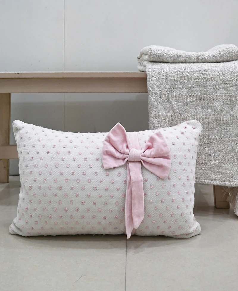 Vibhsa Linden Handwoven Decorative Pillow, 14" x 24"