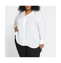 Universal Standard Womens Plus Toni Hi Low Tunic