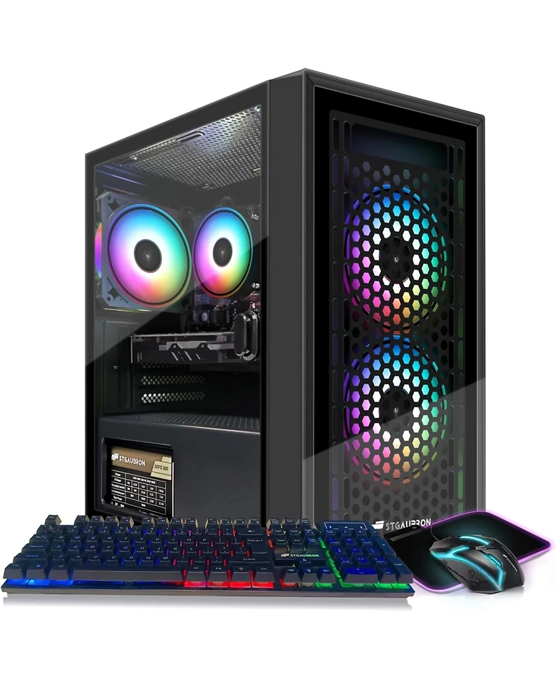 Ipason Gaming Pc Desktop - Radeon Rx 560 4GB GDDR5, Intel Core i5 ,16GB Ram, 512GB Ssd, 600M WiFi, Bluetooth 5.0, Rgb Mouse Pad, Windows 10 Home