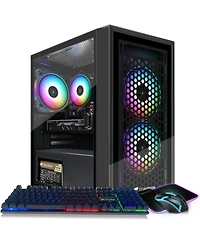 Ipason Gaming Pc Desktop - Radeon Rx 560 4GB GDDR5, Intel Core i5 ,16GB Ram, 512GB Ssd, 600M WiFi, Bluetooth 5.0, Rgb Mouse Pad, Windows 10 Home