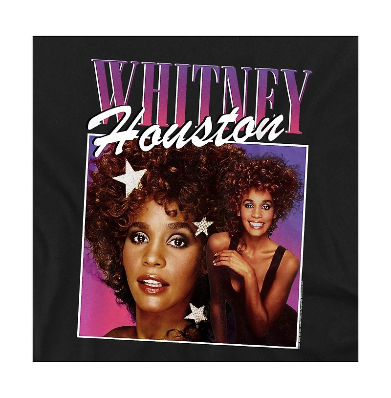 Logovision Men's Whitney Houston She's A Star T Shirt