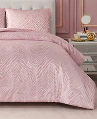 Juicy Couture Sparkle Zebra Jacquard 3-Pc. Comforter Set