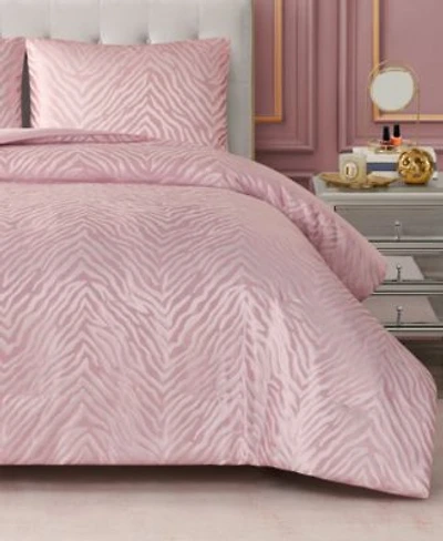Juicy Couture Sparkle Zebra Jacquard Comforter Set
