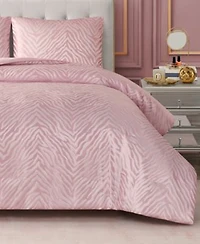 Juicy Couture Sparkle Zebra Jacquard Comforter Set