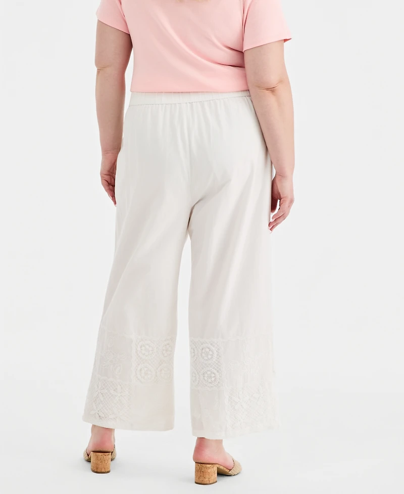 Style & Co Plus Size Patchwork Pull-On Pants