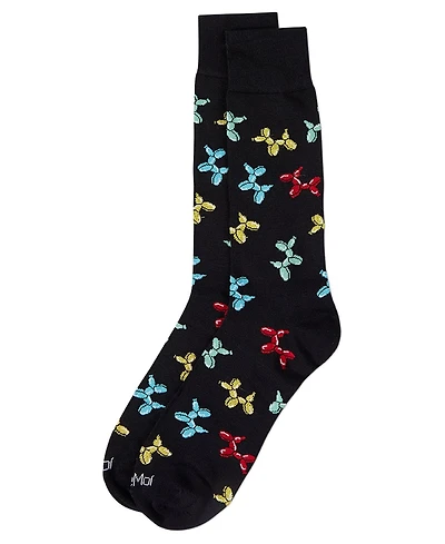 MeMoi Men's Balloon Animals Crew Socks