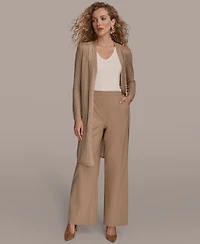 Donna Karan New York Women's Open V-Neck Long Sleeve Cardigan