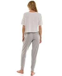 Roudelain Women's Ultra-Soft Jogger Pajama Bottoms, Set of 2