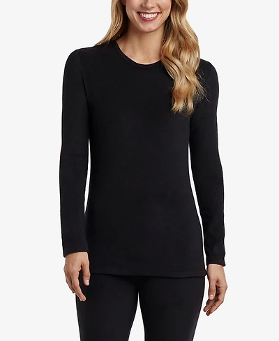 Cuddl Duds Petite Crew Neck Top
