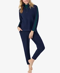 Cuddl Duds x Jennifer Lake Fleecewear with Stretch Cropped Jogger