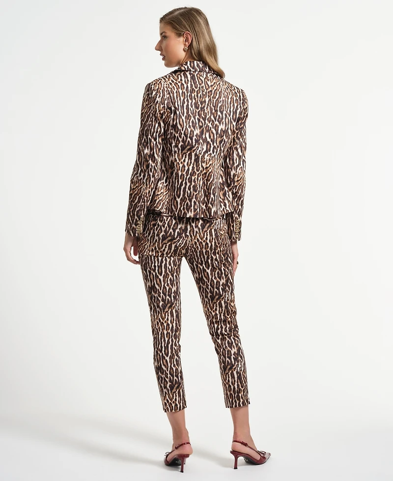 Isaac Mizrahi Women's Single Breasted Sateen Jacket