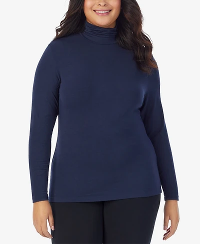 Cuddl Duds Plus Size Softwear with Stretch Turtleneck