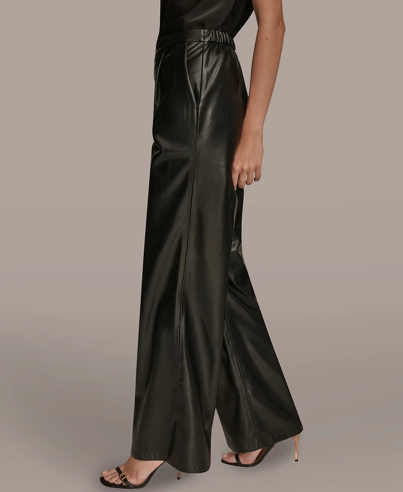 Donna Karan New York Women's Pull On Wide Leg Pants
