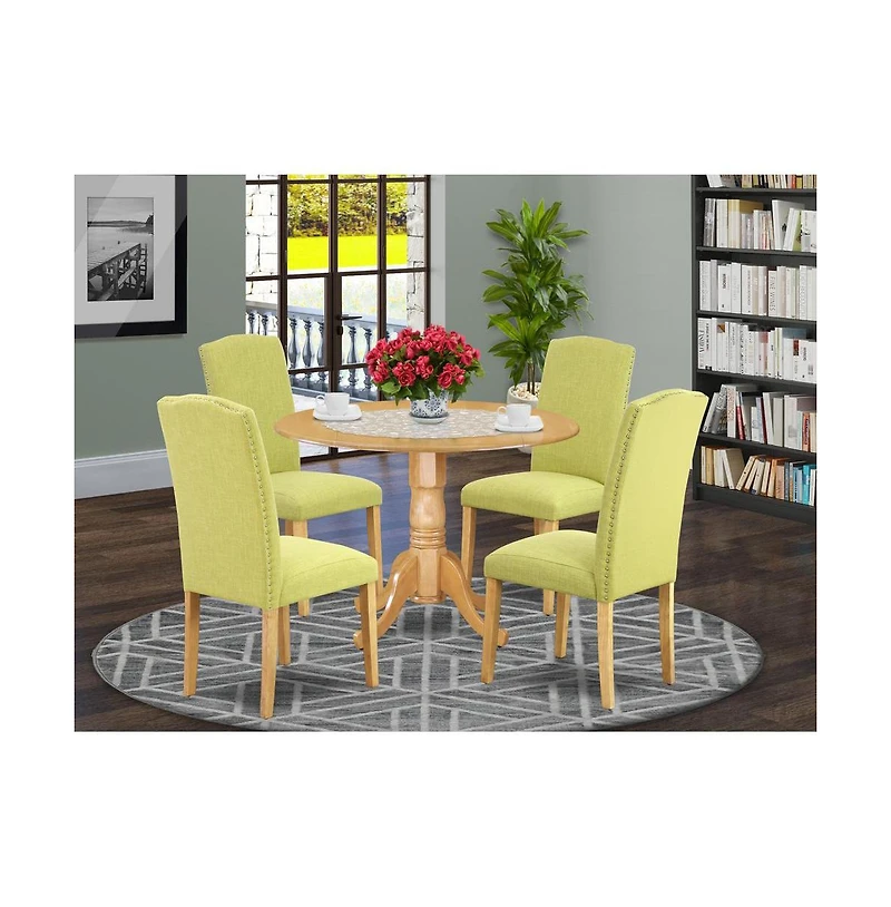 East West Furniture Dining Room Set Oak