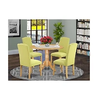 East West Furniture Dining Room Set Oak