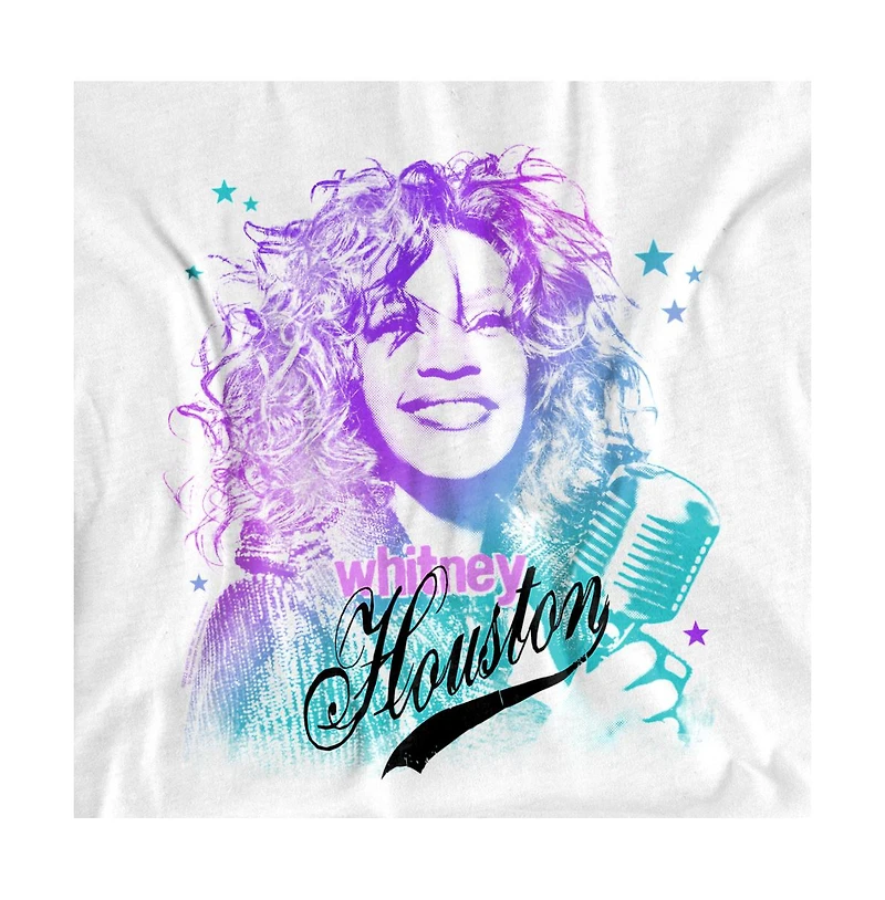 Logovision Men's Whitney Houston Color Blend T Shirt