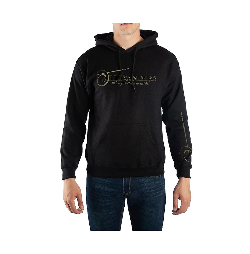 Harry Potter Men's Ollivanders Pullover Hooded Sweatshirt-3X-Large
