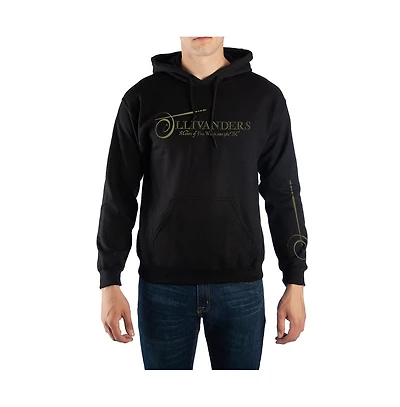 Harry Potter Men's Ollivanders Pullover Hooded Sweatshirt-3X-Large