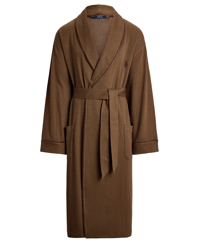 Polo Ralph Lauren Men's Jacquard-Knit Herringbone Robe