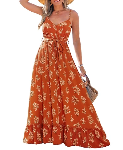 Cupshe Women's Lighthearted Love Ornate Maxi Beach Dress