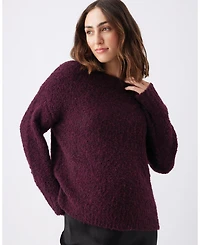 Ripe Maternity Theo Cosy Knit Sweater Burgundy - Stylish and Comfortable Knitwear