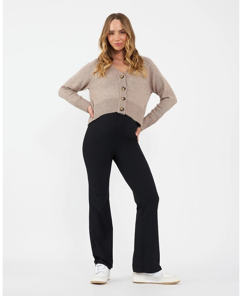 Ripe Maternity Chic Sunday Knit Cardigan Mocha