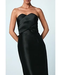 Coast Women's Bandeau Twill Bow Back Bridesmaids Dress