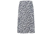 Olsen Women's Pull-On Leopard Pleated Skirt