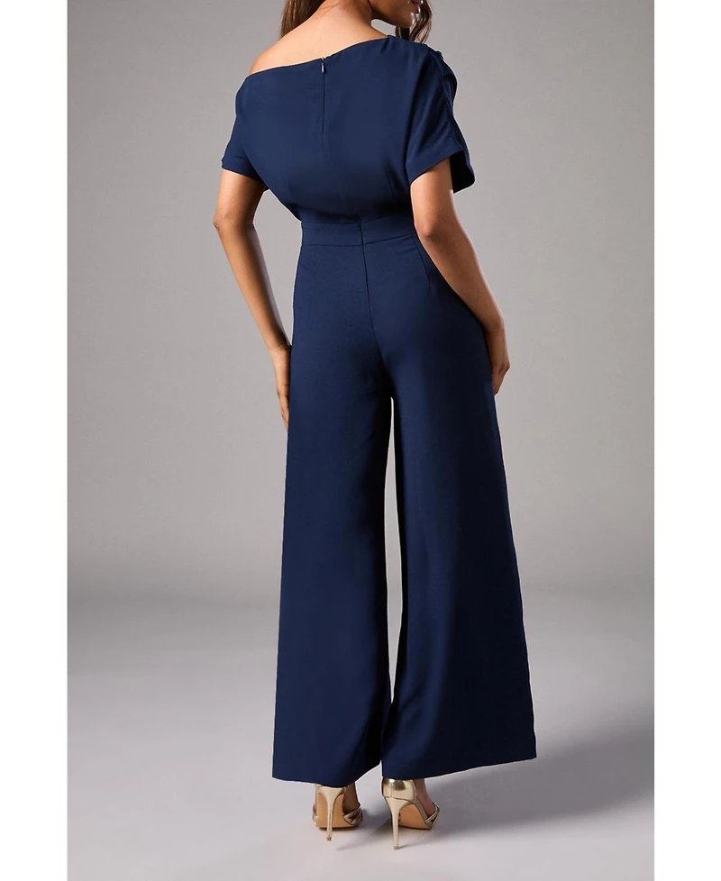 Coast Women's Petite Pleat Off The Shoulder Jumpsuit
