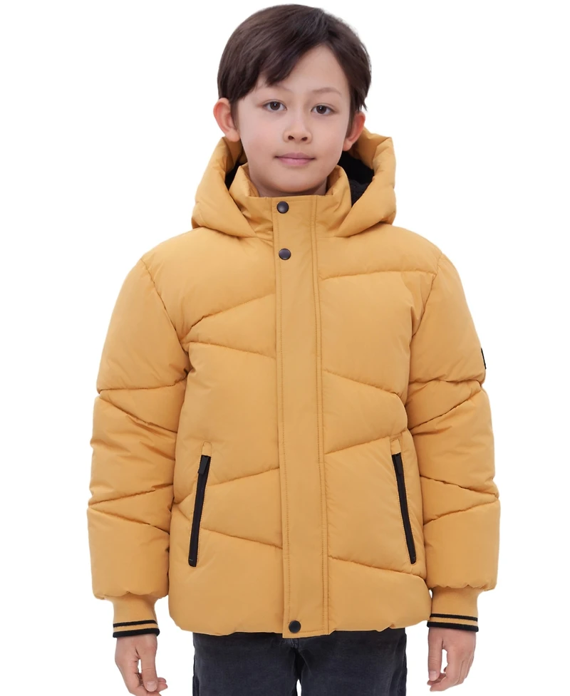 Rokka&Rolla Boys Cozy Grid Puffer Jacket