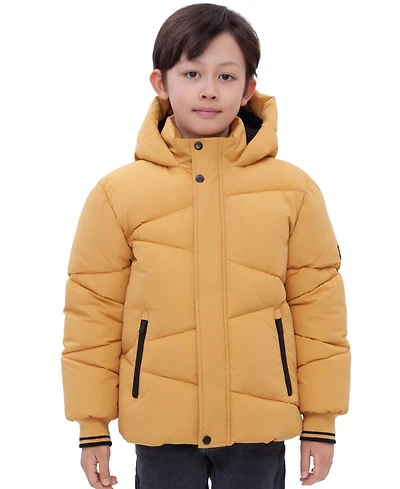 Rokka&Rolla Boys Cozy Grid Puffer Jacket