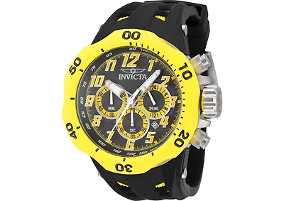 Invicta Men's 48236 Venom Quartz Chronograph Black, Yellow Dial Watch