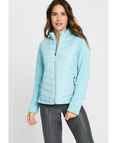 Olsen Women's Mixed Media Jacket