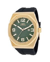 Invicta Men's 45777 Huracan Quartz 3 Hand Green Dial Watch