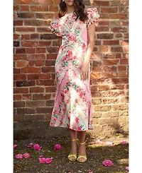 Coast Women's Lisa Printed Ruffle Hem Midi Dress