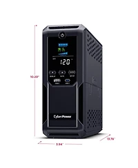 CyberPower BRG1500AVRLCD2 1500VA/900W Intelligent LCD Mini-Tower Ups with Remote Management, Nema 5-15P