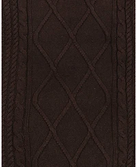 Hope & Henry Men's Organic Mock Neck Cable Sweater