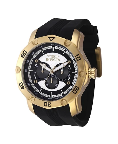Invicta Men's 45741 Pro Diver Quartz Chronograph Black, White Dial Watch