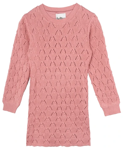 Rare Editions Big Girls Pointelle Sweater Dress
