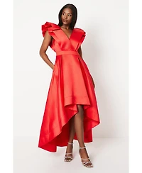 Coast Women's Frill Sleeve V Neck Midi Dress