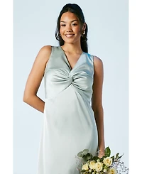 Oasis Women's Satin Bridesmaids Midi Dress