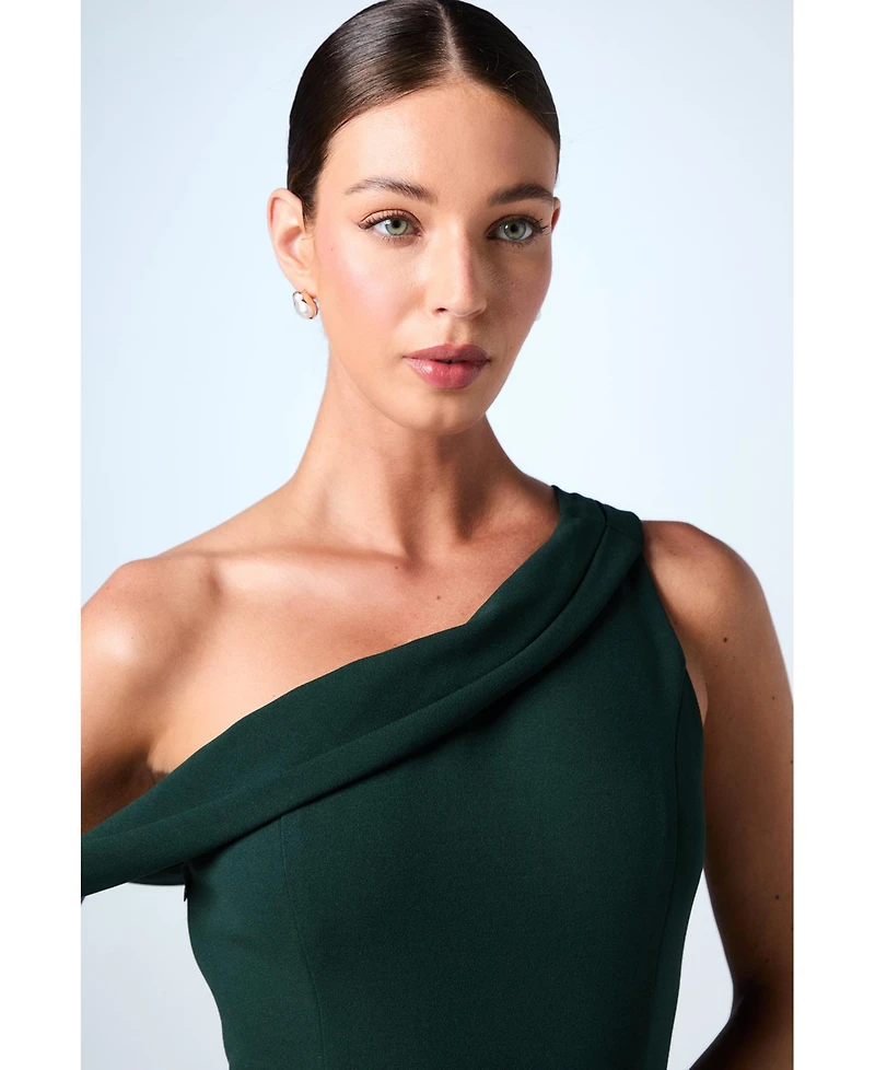 Coast Women's Scuba Crepe Black Tie Dress