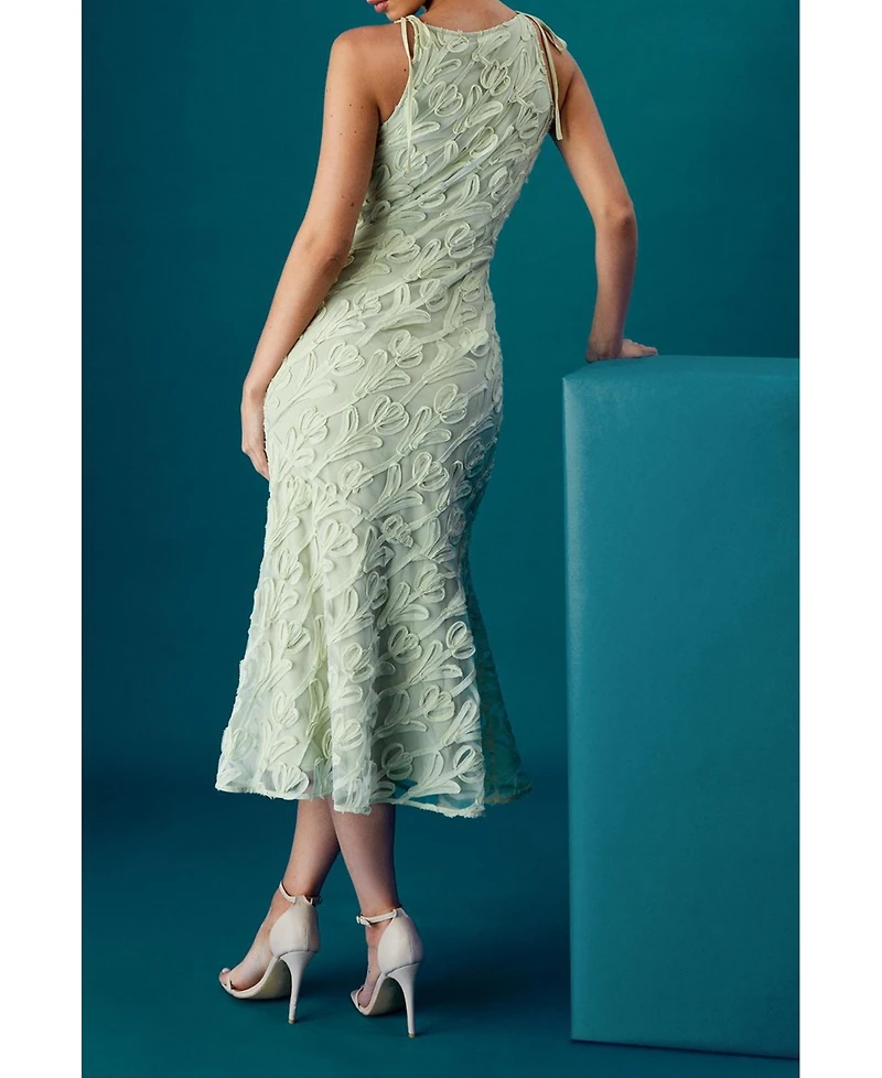 Coast Textured Sleeveless Midi Dress