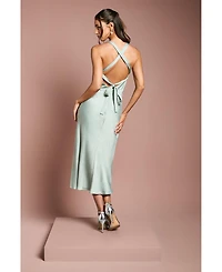 Oasis Women's Satin Bridesmaids Dress