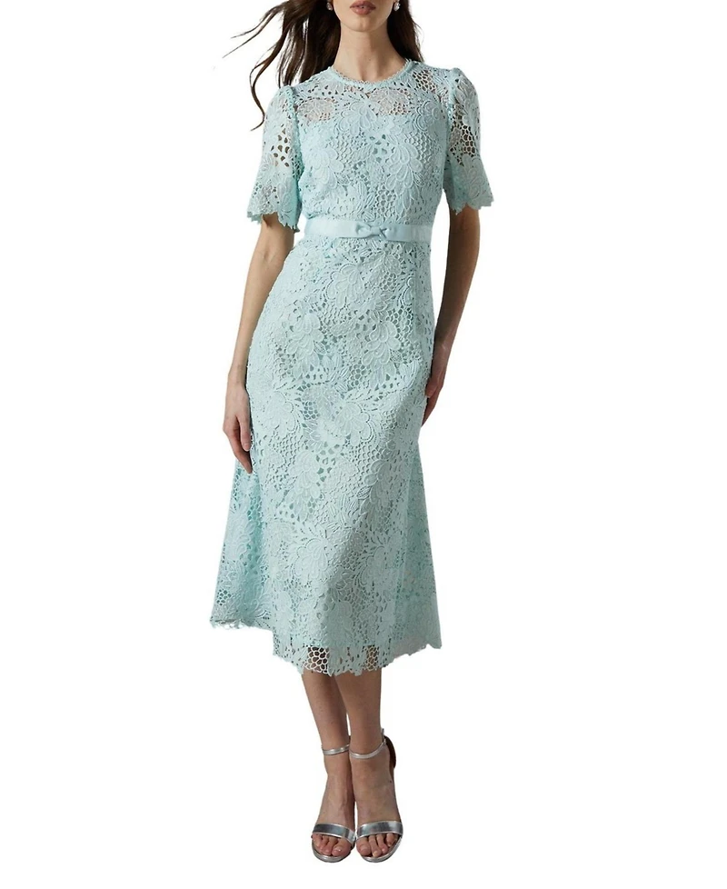 Coast Women's Lace Bow Belt Midi Dress
