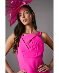 Coast Women's Strappy Crepe Corsage Midi Dress