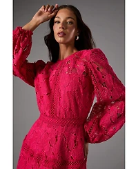 Coast Women's Lace Panelled Long Sleeve Dress