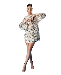 Coast Women's Muse Embellished Flare Sleeve Mini Dress
